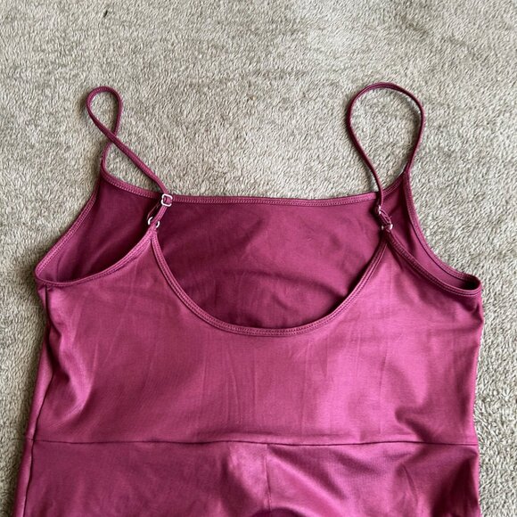 Wild Fable Faux Leather Jumpsuit, Burgundy, Size Large - Picture 10 of 13